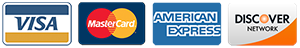 we accept visa, mastercard,discover,american express